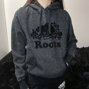 Roots Salt & Pepper / Black Original Kanga Hoodie